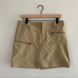 Athleta Tear Away B4 You Play Khaki Skirt 6P